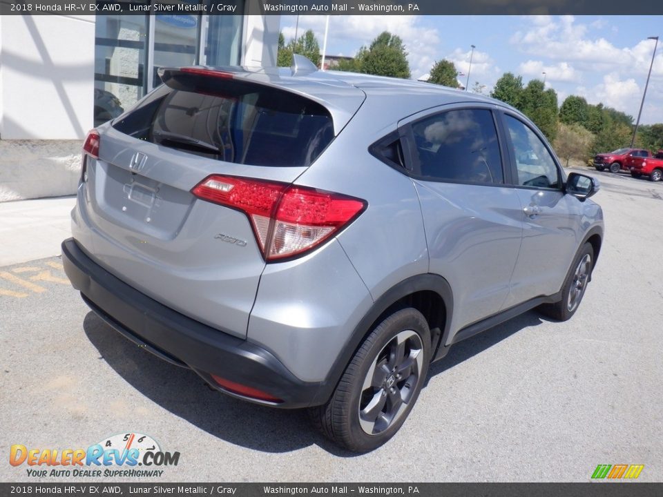 2018 Honda HR-V EX AWD Lunar Silver Metallic / Gray Photo #9