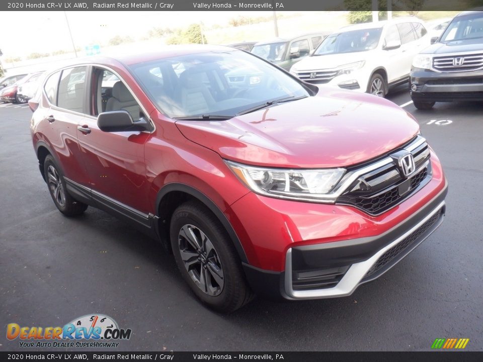 2020 Honda CR-V LX AWD Radiant Red Metallic / Gray Photo #4