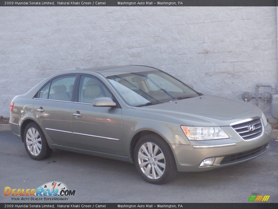 2009 Hyundai Sonata Limited Natural Khaki Green / Camel Photo #1