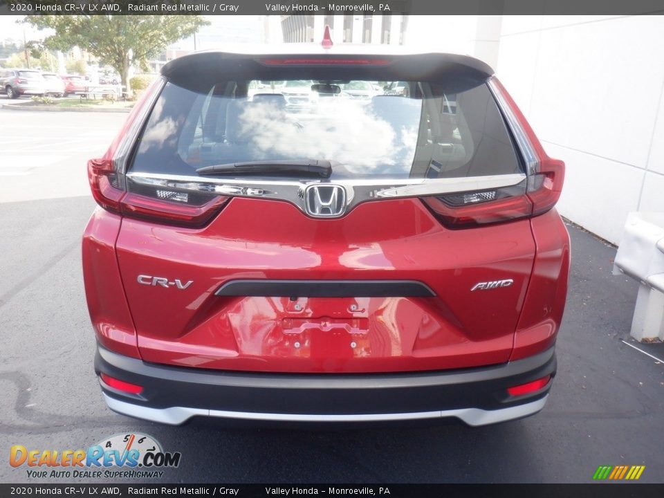 2020 Honda CR-V LX AWD Radiant Red Metallic / Gray Photo #7