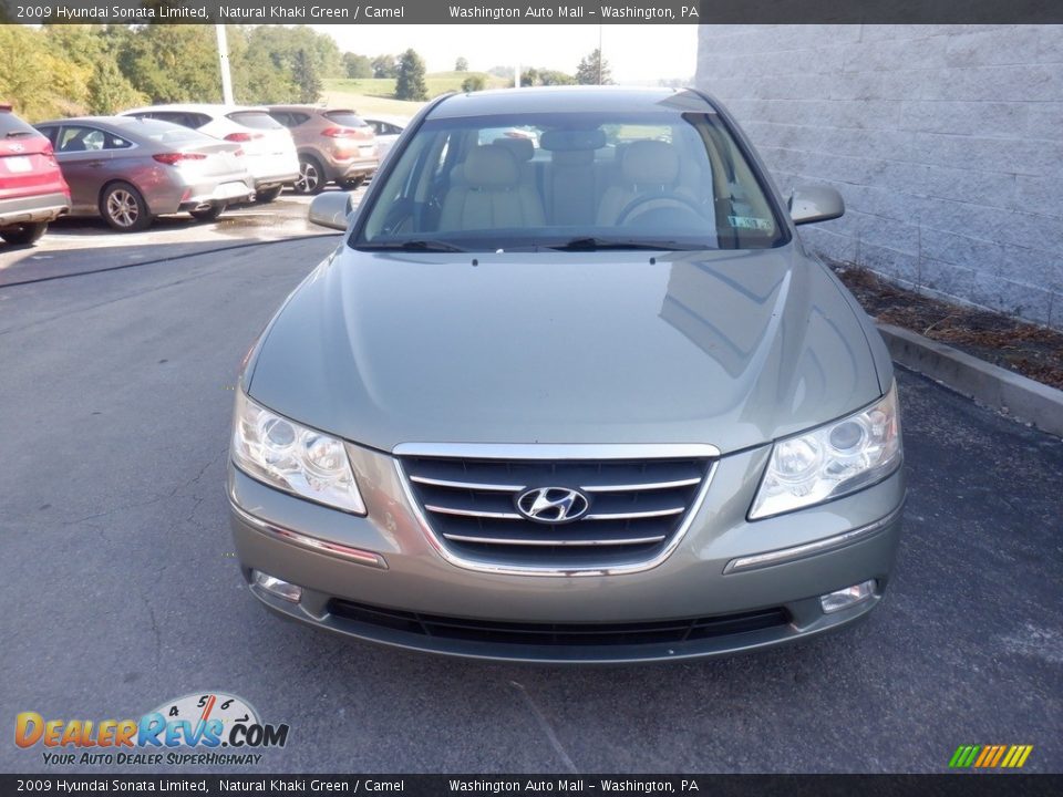 2009 Hyundai Sonata Limited Natural Khaki Green / Camel Photo #5