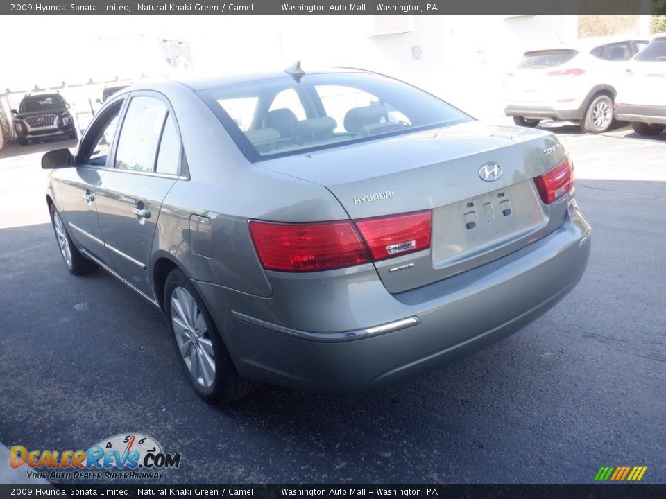 2009 Hyundai Sonata Limited Natural Khaki Green / Camel Photo #8