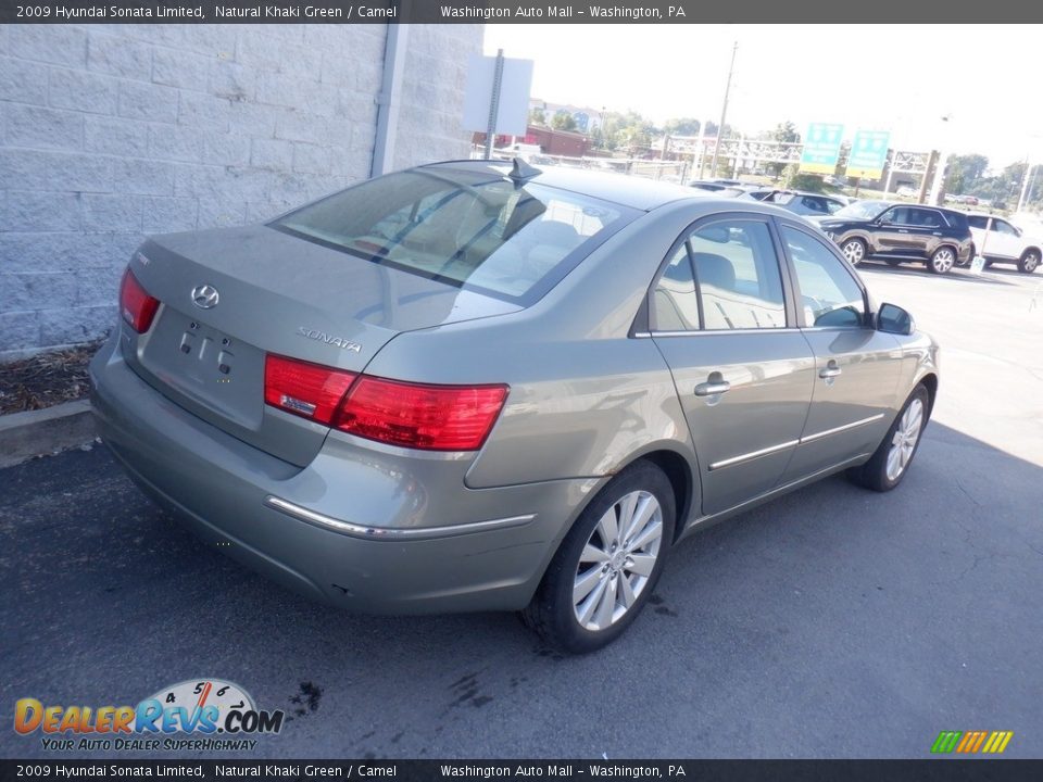 2009 Hyundai Sonata Limited Natural Khaki Green / Camel Photo #11