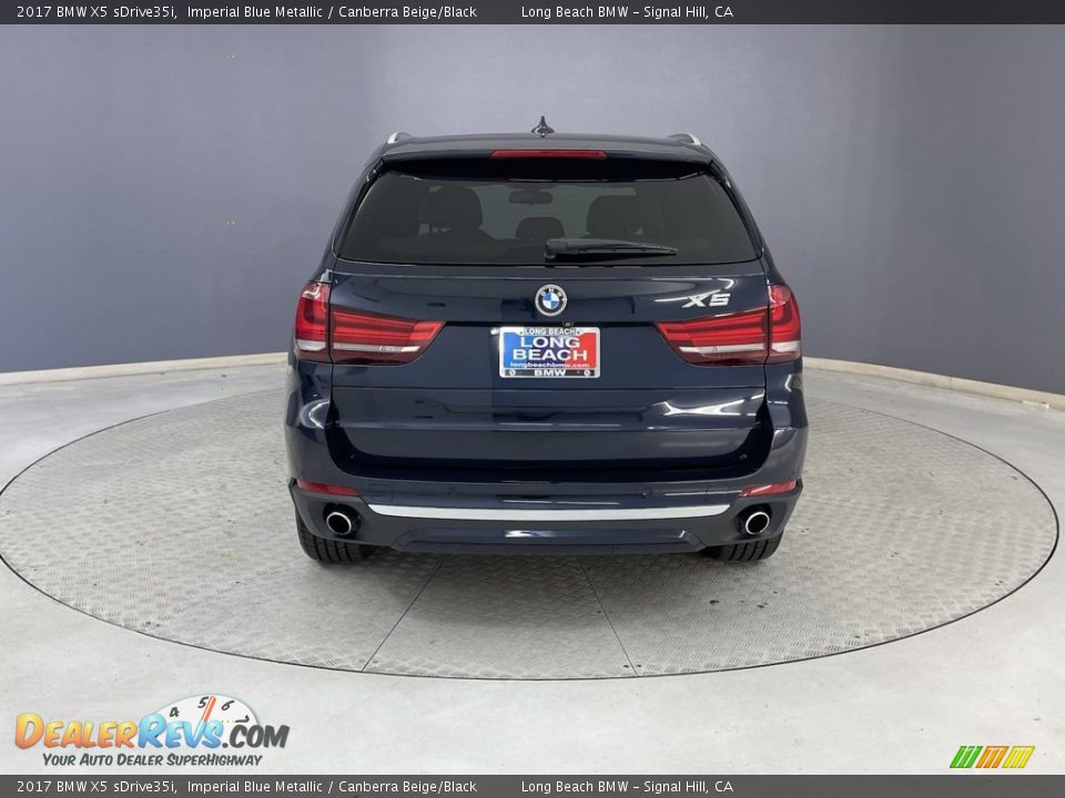 2017 BMW X5 sDrive35i Imperial Blue Metallic / Canberra Beige/Black Photo #4