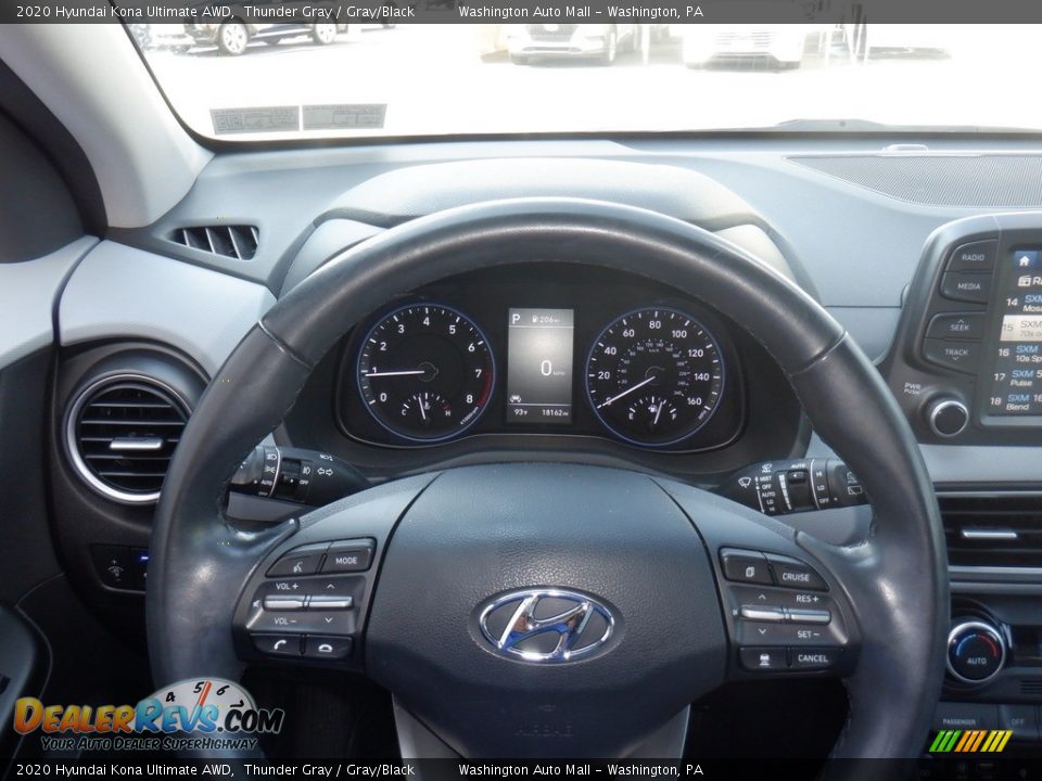 2020 Hyundai Kona Ultimate AWD Steering Wheel Photo #22
