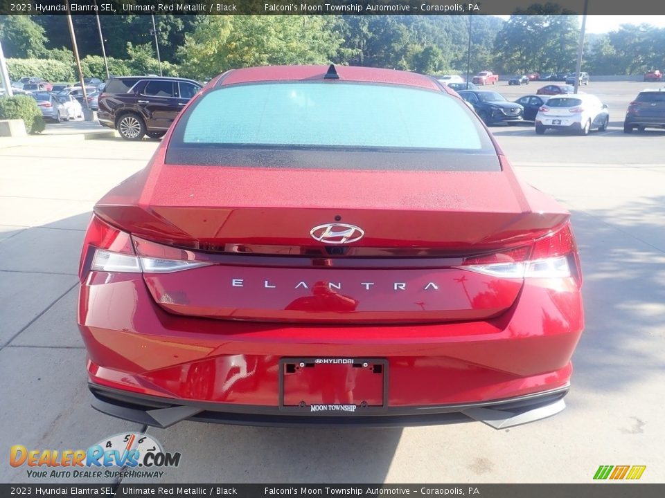 2023 Hyundai Elantra SEL Ultimate Red Metallic / Black Photo #3