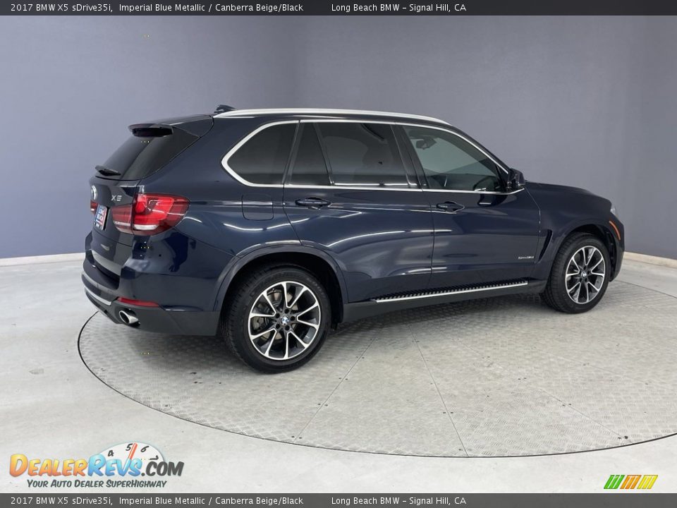 2017 BMW X5 sDrive35i Imperial Blue Metallic / Canberra Beige/Black Photo #5