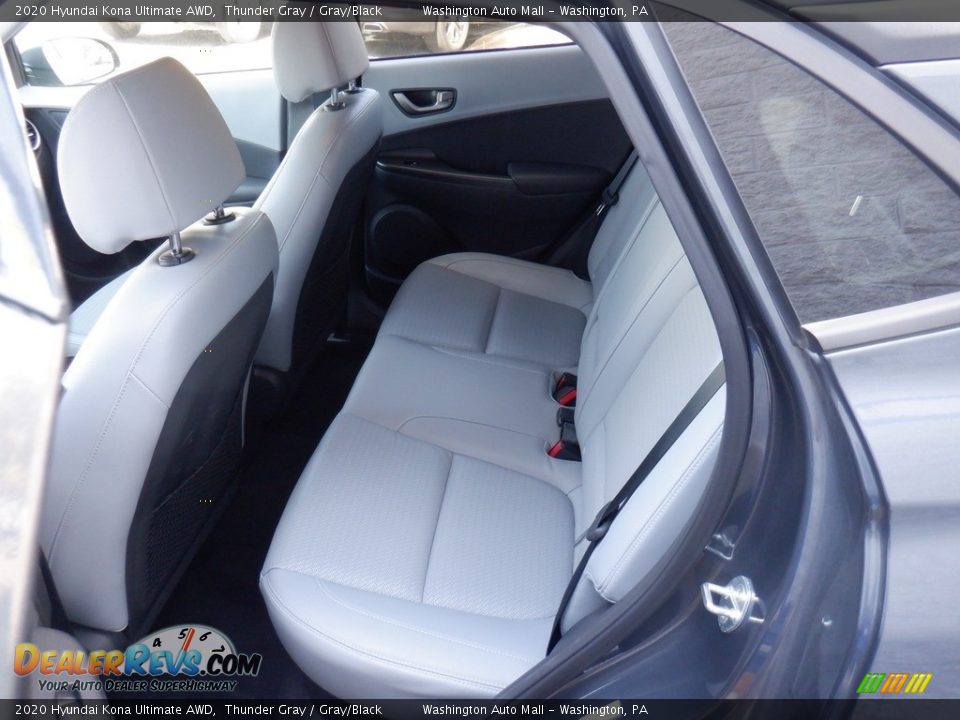 2020 Hyundai Kona Ultimate AWD Thunder Gray / Gray/Black Photo #26