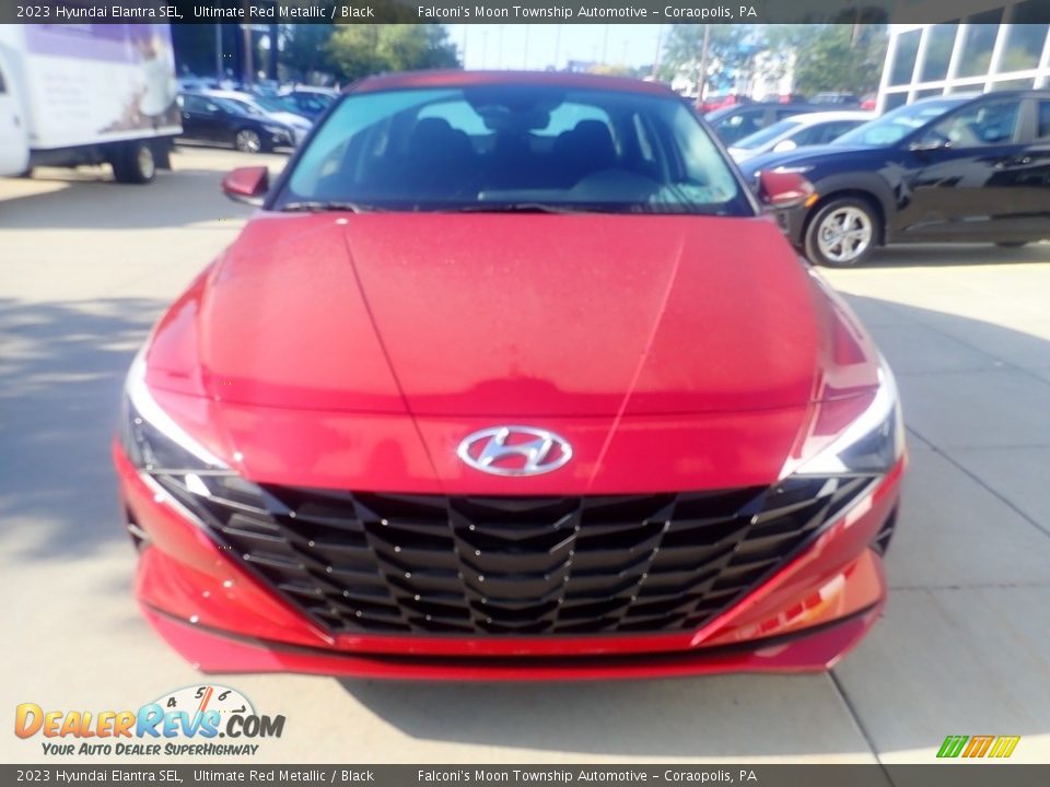 2023 Hyundai Elantra SEL Ultimate Red Metallic / Black Photo #8