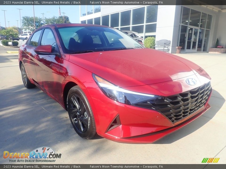 2023 Hyundai Elantra SEL Ultimate Red Metallic / Black Photo #9