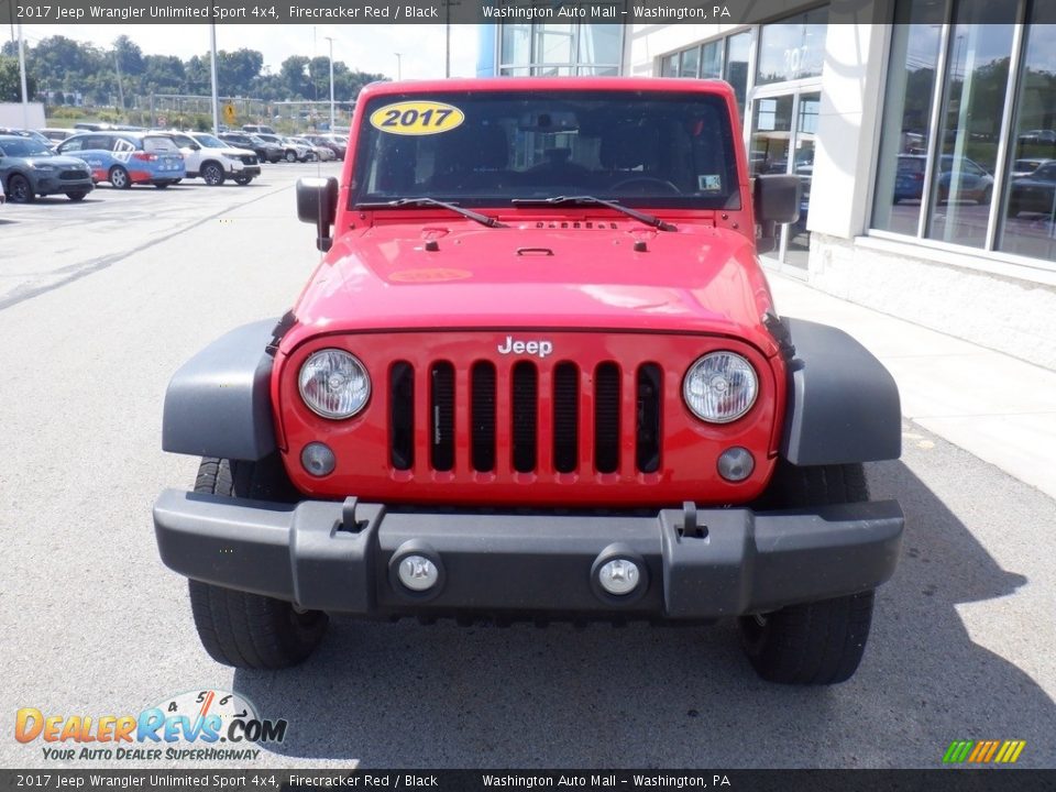 2017 Jeep Wrangler Unlimited Sport 4x4 Firecracker Red / Black Photo #5