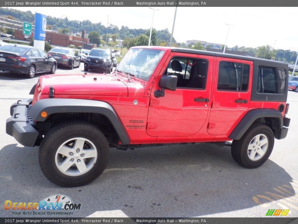 2017 Jeep Wrangler Unlimited Sport 4x4 Firecracker Red / Black Photo #8