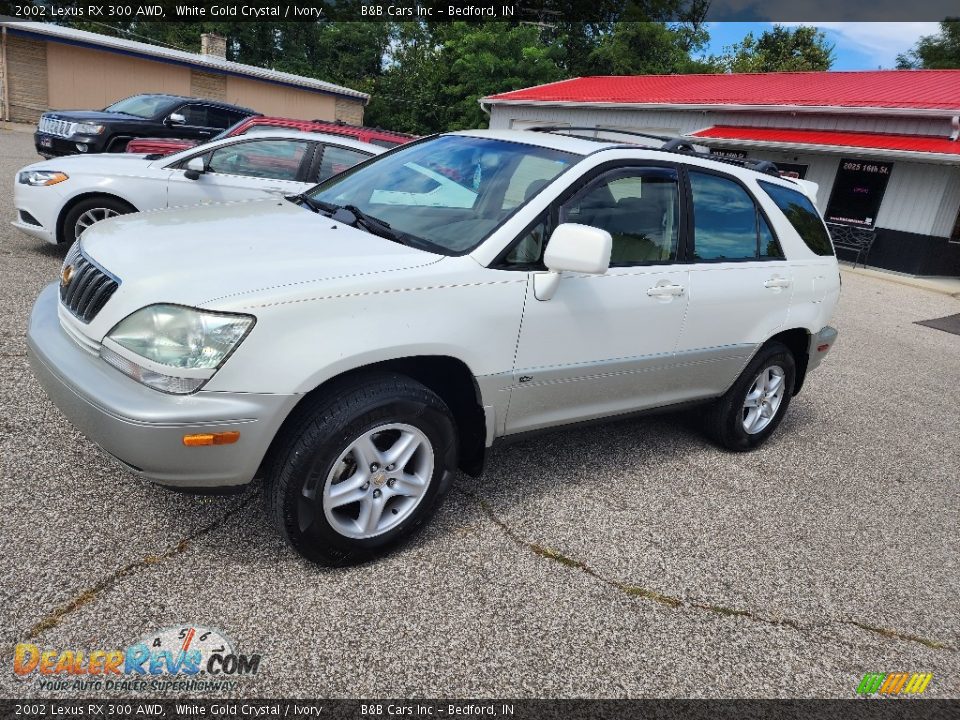 2002 Lexus RX 300 AWD White Gold Crystal / Ivory Photo #34