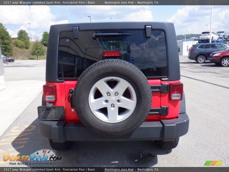 2017 Jeep Wrangler Unlimited Sport 4x4 Firecracker Red / Black Photo #9