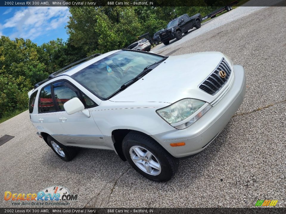 2002 Lexus RX 300 AWD White Gold Crystal / Ivory Photo #35