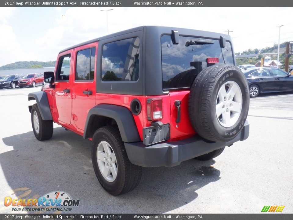 2017 Jeep Wrangler Unlimited Sport 4x4 Firecracker Red / Black Photo #10