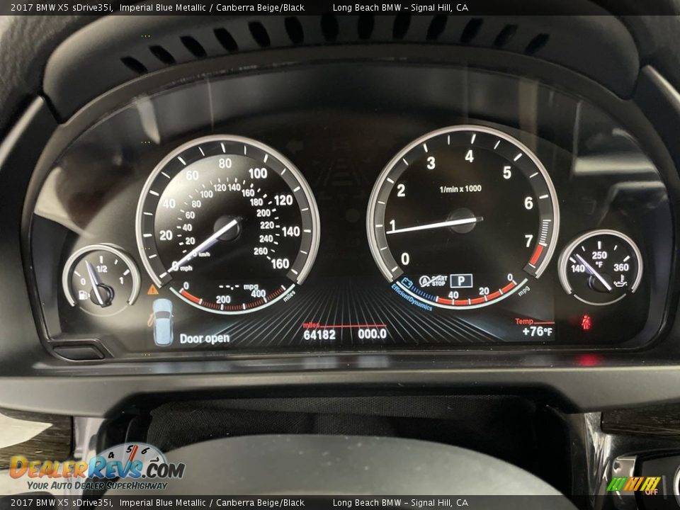 2017 BMW X5 sDrive35i Gauges Photo #20