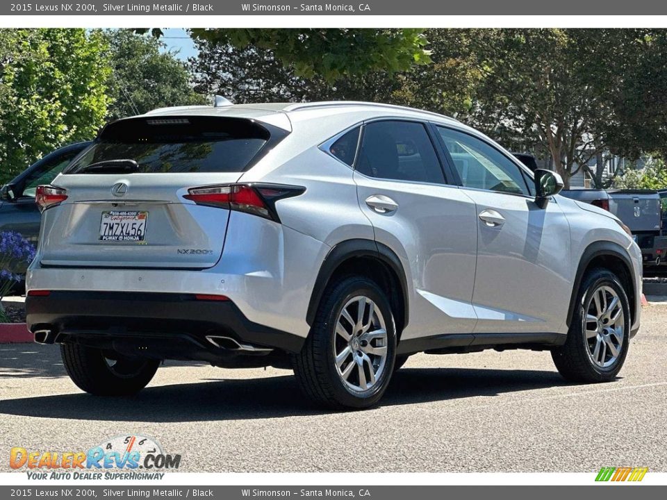 2015 Lexus NX 200t Silver Lining Metallic / Black Photo #4