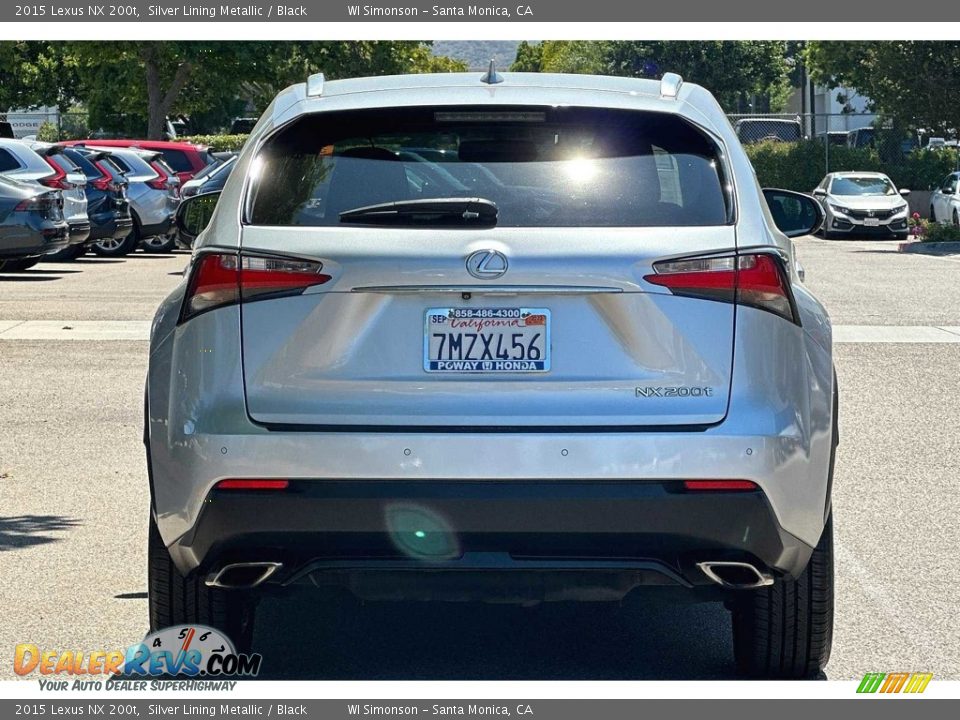 2015 Lexus NX 200t Silver Lining Metallic / Black Photo #5