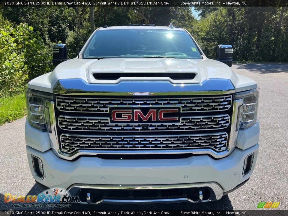 2020 GMC Sierra 2500HD Denali Crew Cab 4WD Summit White / Dark Walnut/Dark Ash Gray Photo #4