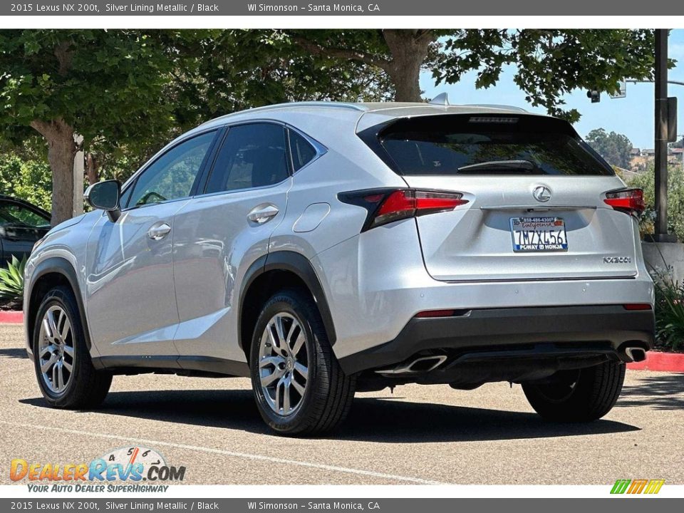 2015 Lexus NX 200t Silver Lining Metallic / Black Photo #6