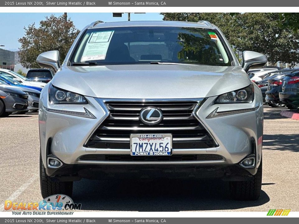 2015 Lexus NX 200t Silver Lining Metallic / Black Photo #9