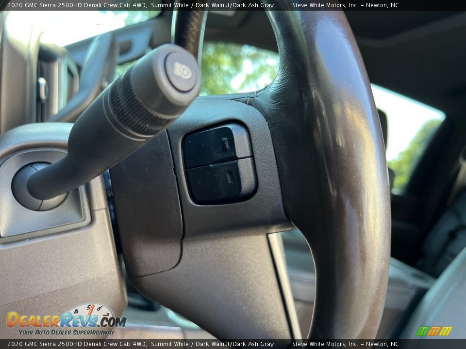 2020 GMC Sierra 2500HD Denali Crew Cab 4WD Steering Wheel Photo #20