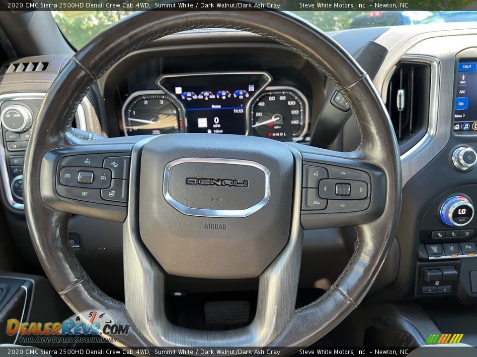 2020 GMC Sierra 2500HD Denali Crew Cab 4WD Steering Wheel Photo #28