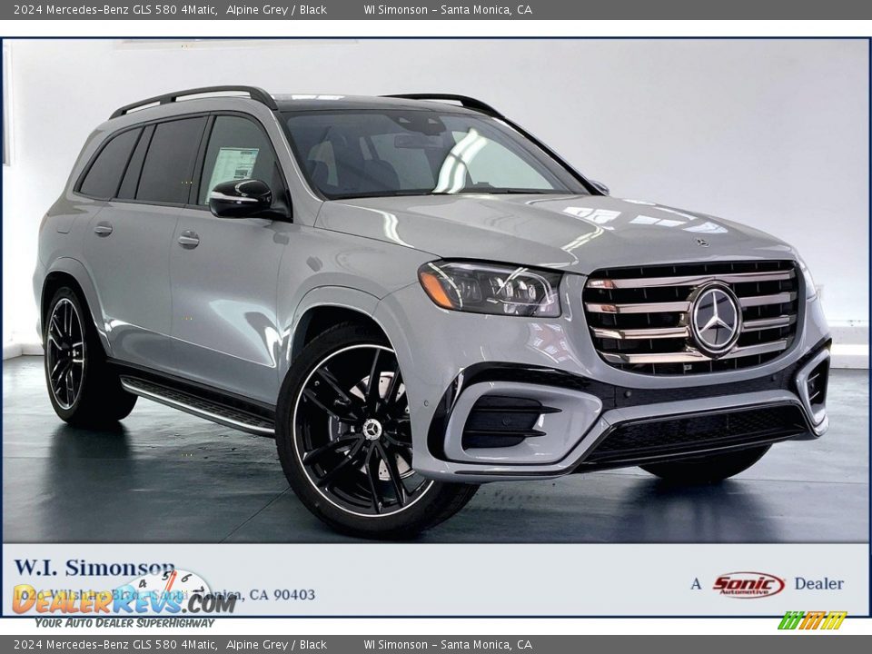 2024 Mercedes-Benz GLS 580 4Matic Alpine Grey / Black Photo #1