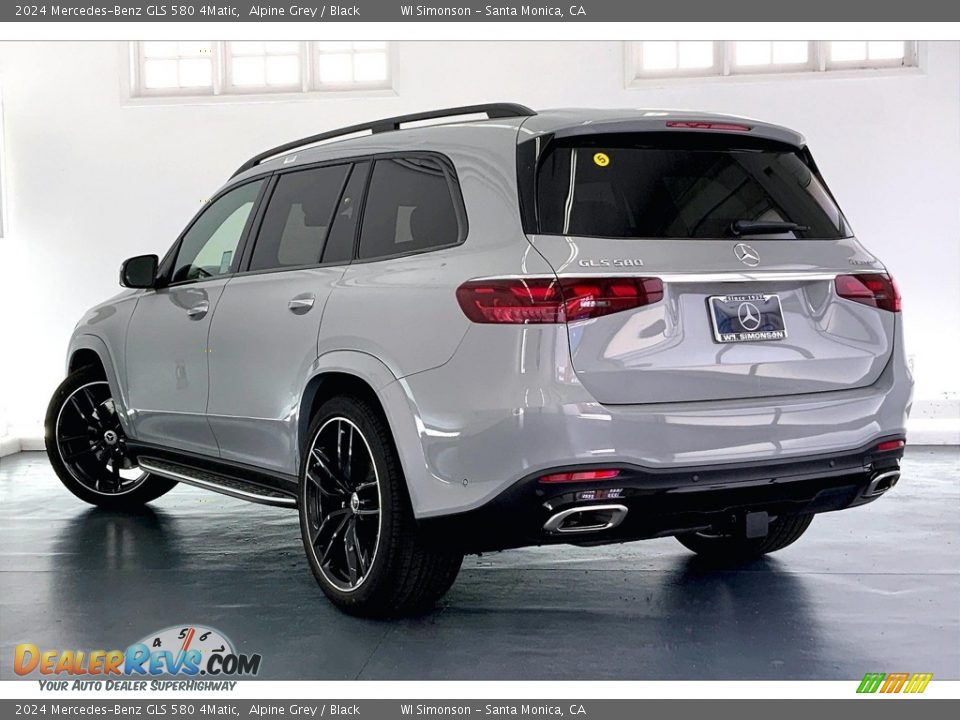 2024 Mercedes-Benz GLS 580 4Matic Alpine Grey / Black Photo #2