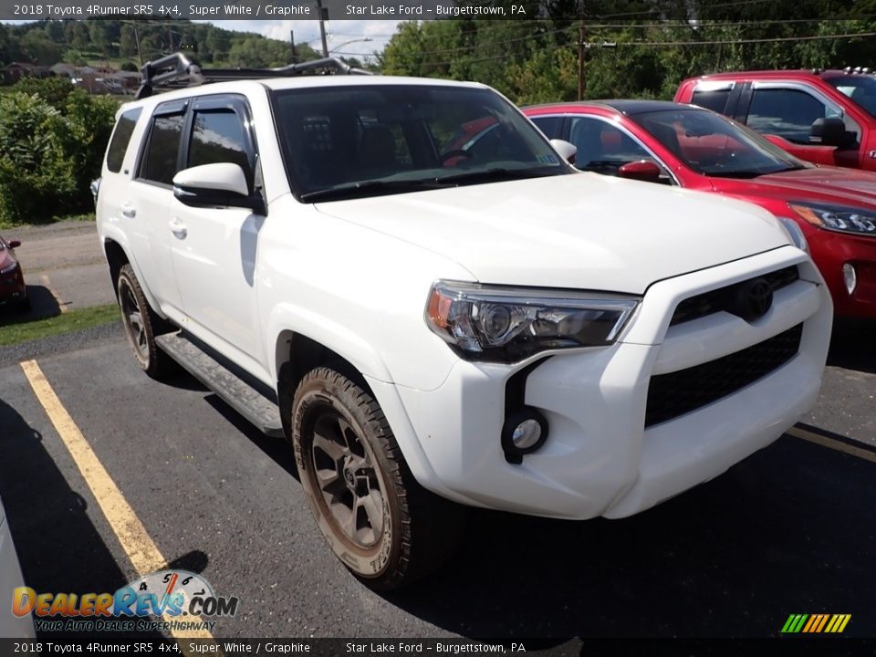 2018 Toyota 4Runner SR5 4x4 Super White / Graphite Photo #3