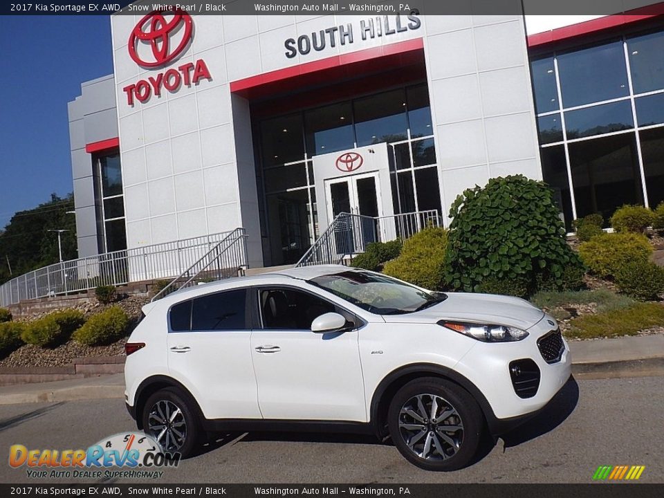 2017 Kia Sportage EX AWD Snow White Pearl / Black Photo #2