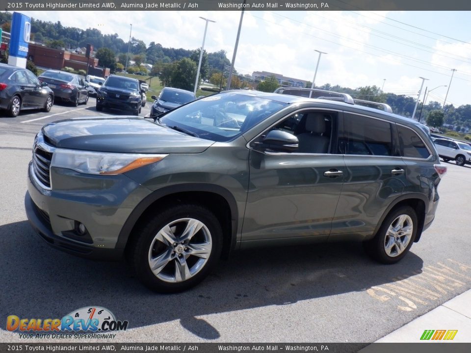 2015 Toyota Highlander Limited AWD Alumina Jade Metallic / Ash Photo #7