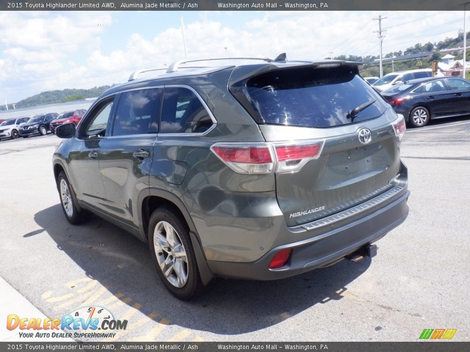 2015 Toyota Highlander Limited AWD Alumina Jade Metallic / Ash Photo #8