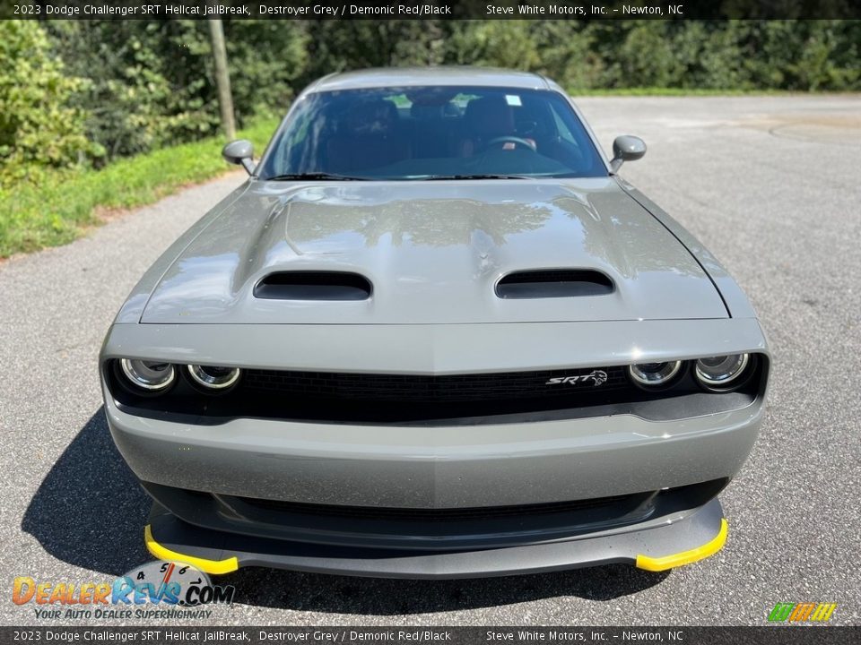 2023 Dodge Challenger SRT Hellcat JailBreak Destroyer Grey / Demonic Red/Black Photo #3