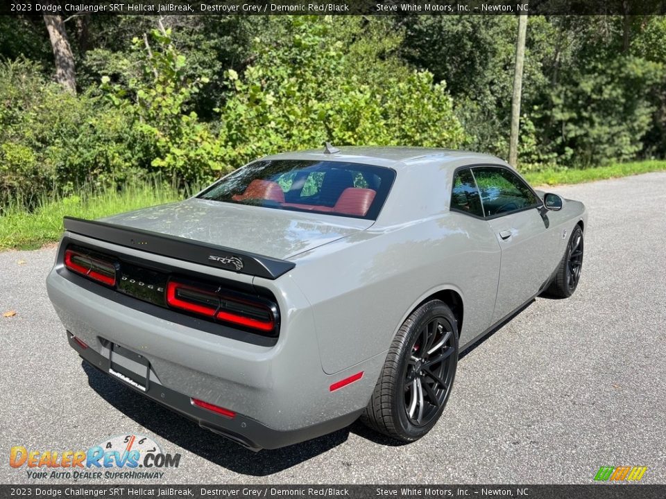 2023 Dodge Challenger SRT Hellcat JailBreak Destroyer Grey / Demonic Red/Black Photo #6