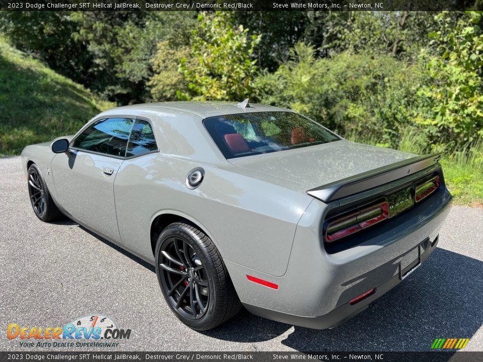 2023 Dodge Challenger SRT Hellcat JailBreak Destroyer Grey / Demonic Red/Black Photo #8