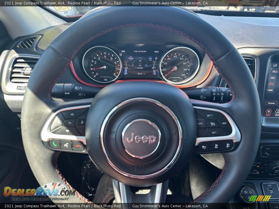 2021 Jeep Compass Trailhawk 4x4 Steering Wheel Photo #8