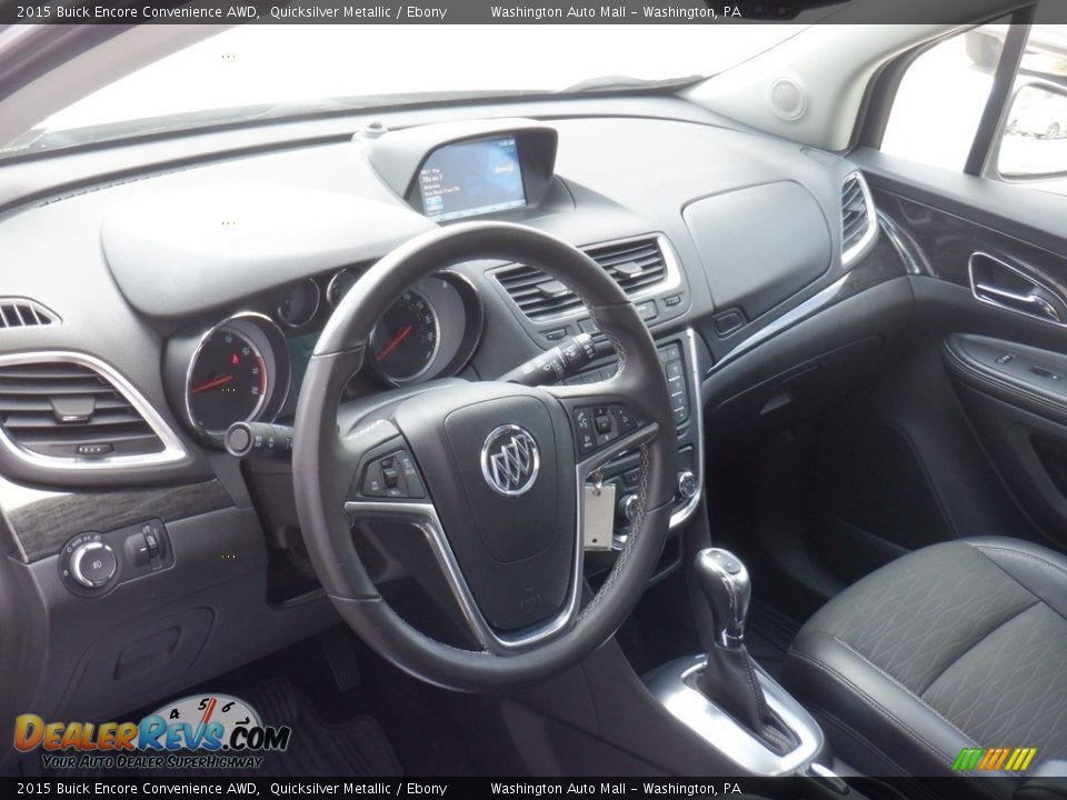 2015 Buick Encore Convenience AWD Quicksilver Metallic / Ebony Photo #13