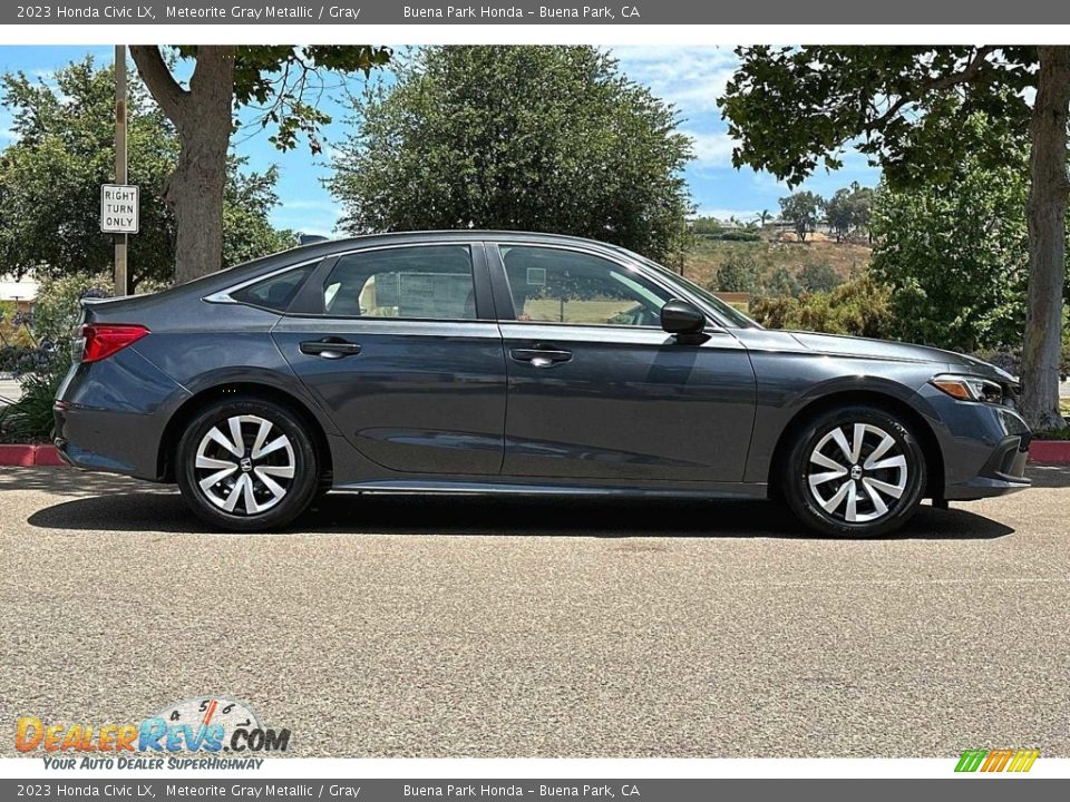 Meteorite Gray Metallic 2023 Honda Civic LX Photo #3