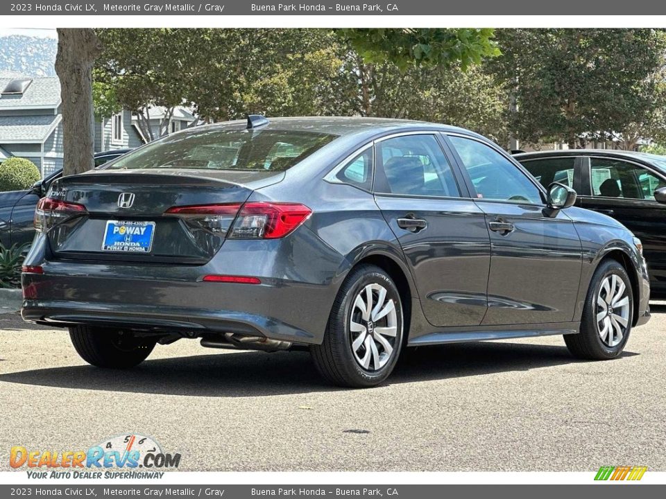 2023 Honda Civic LX Meteorite Gray Metallic / Gray Photo #4