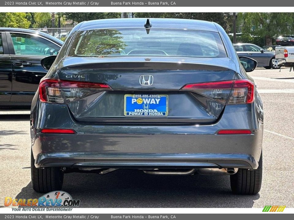 2023 Honda Civic LX Meteorite Gray Metallic / Gray Photo #5