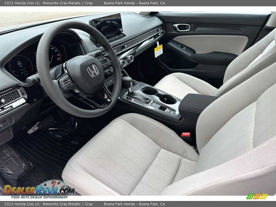 Gray Interior - 2023 Honda Civic LX Photo #7