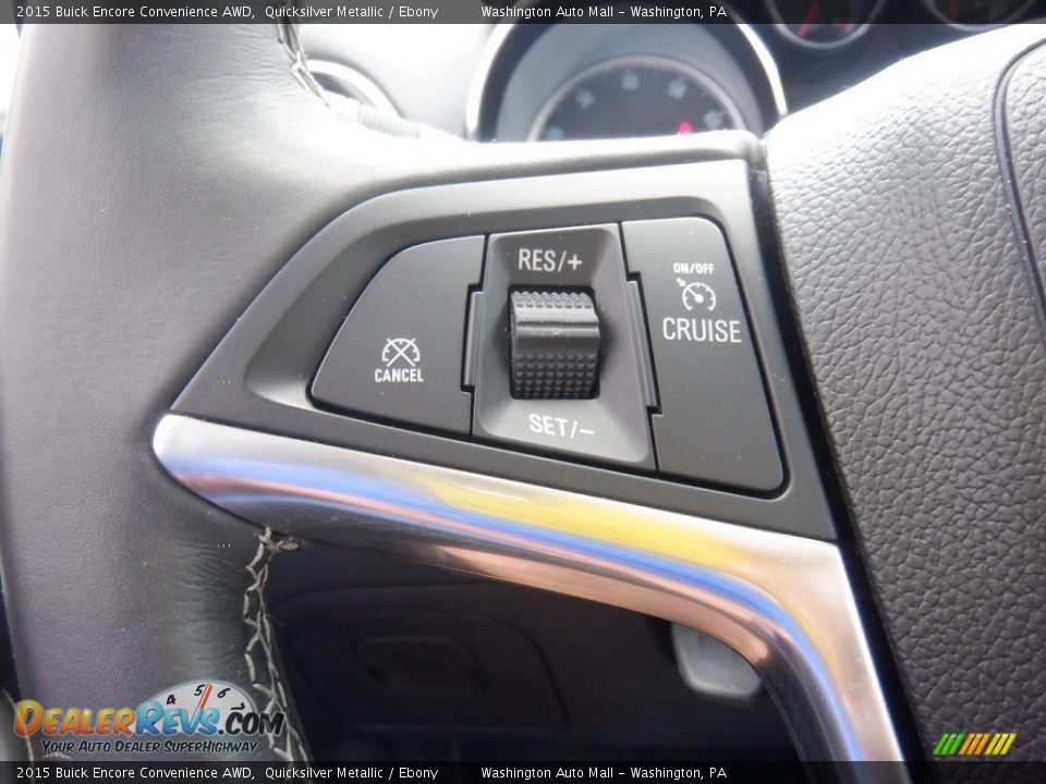 2015 Buick Encore Convenience AWD Quicksilver Metallic / Ebony Photo #24