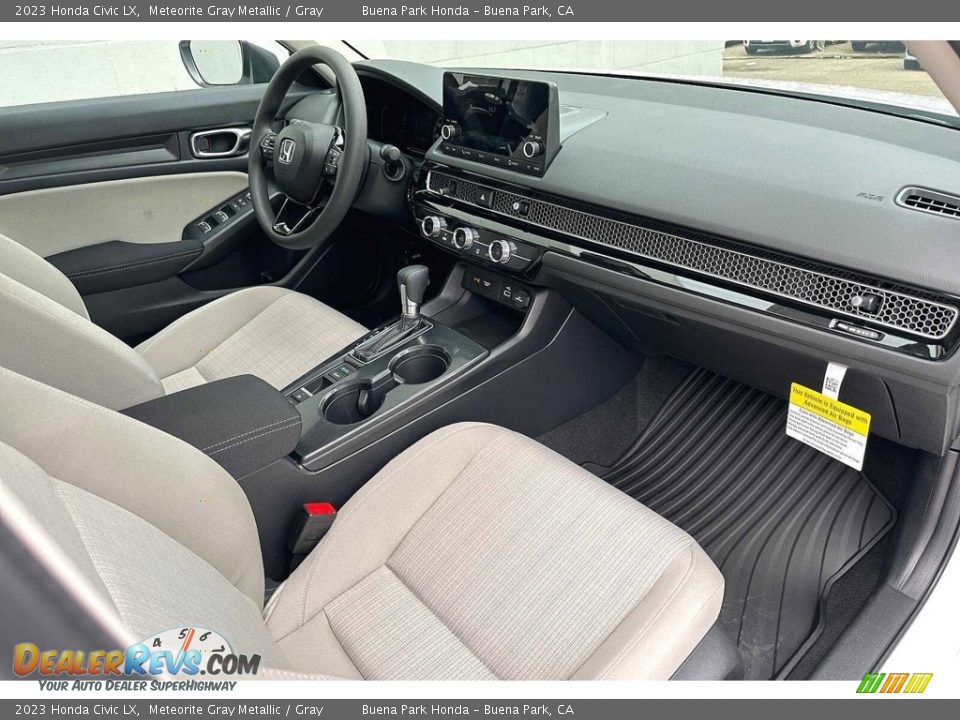 Gray Interior - 2023 Honda Civic LX Photo #12