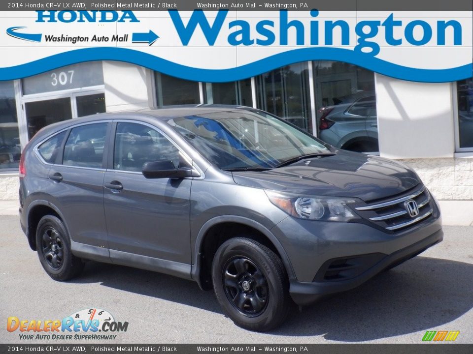 2014 Honda CR-V LX AWD Polished Metal Metallic / Black Photo #1
