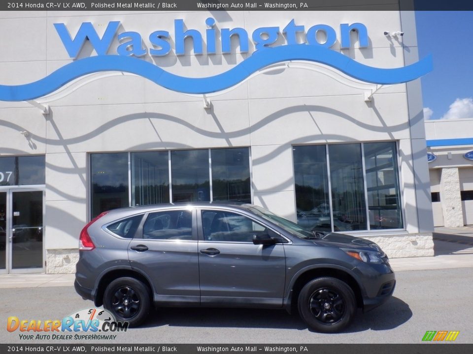 2014 Honda CR-V LX AWD Polished Metal Metallic / Black Photo #2