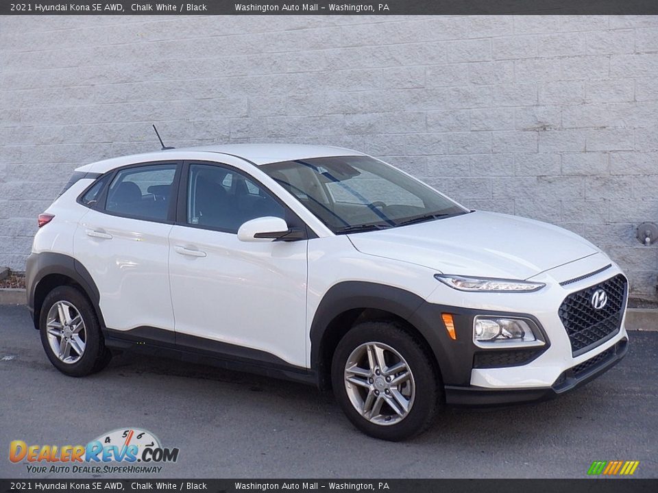 2021 Hyundai Kona SE AWD Chalk White / Black Photo #1