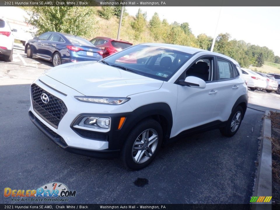 2021 Hyundai Kona SE AWD Chalk White / Black Photo #5