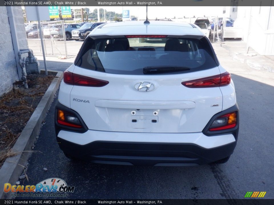 2021 Hyundai Kona SE AWD Chalk White / Black Photo #8